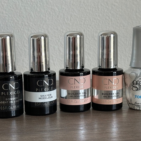 CND Nail Gel Plexigel Color Builder and Gelish Top coat gel nails - Picture 1 of 5